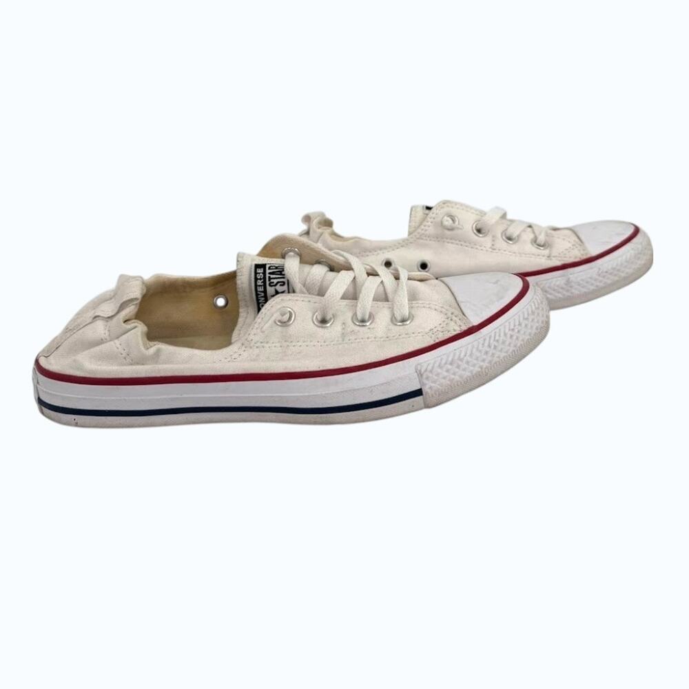 Converse Shoreline Slip On Sneakers Womens 9 White Chuck Taylor Low Top Canvas